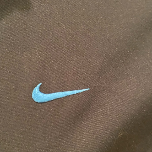 Nike Womens Navy Lightweight Track Jacket with Light Blue Side Stipe / Size M - Picture 11 of 14